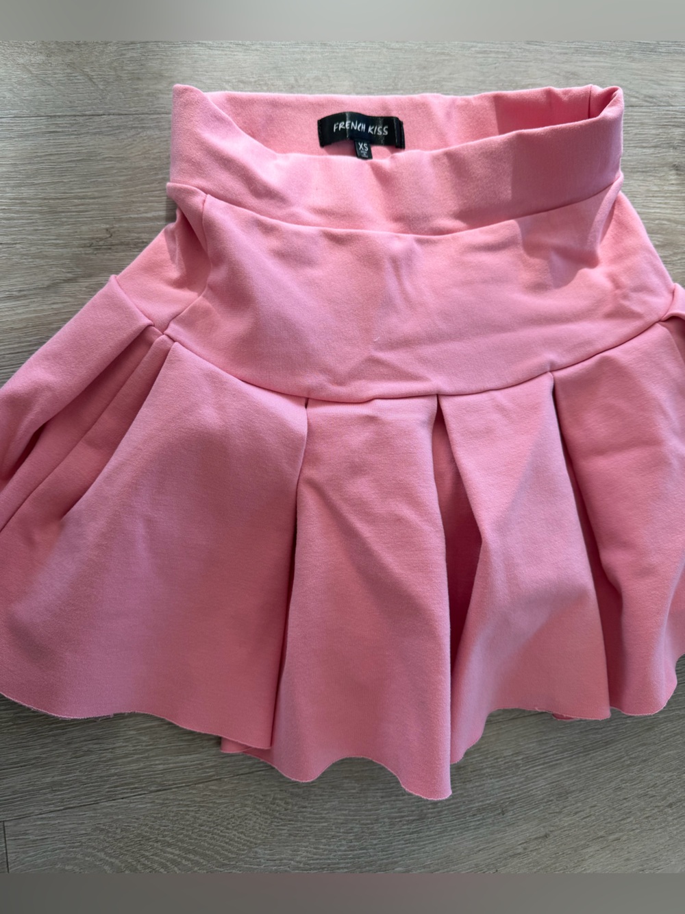 French Kiss Bubblegum Pink Pleated Mini Skort